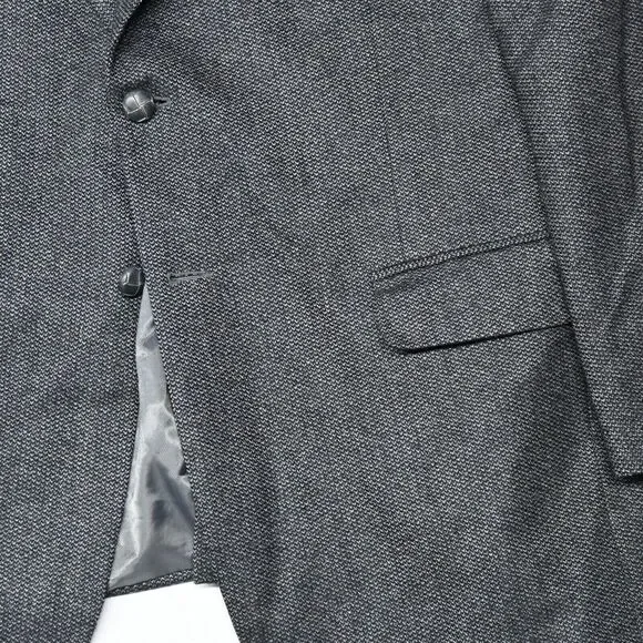 Marco Carelli 44R Gray Soft Tweed Lambswool‎ Mens Blazer Sport Coat Jacket